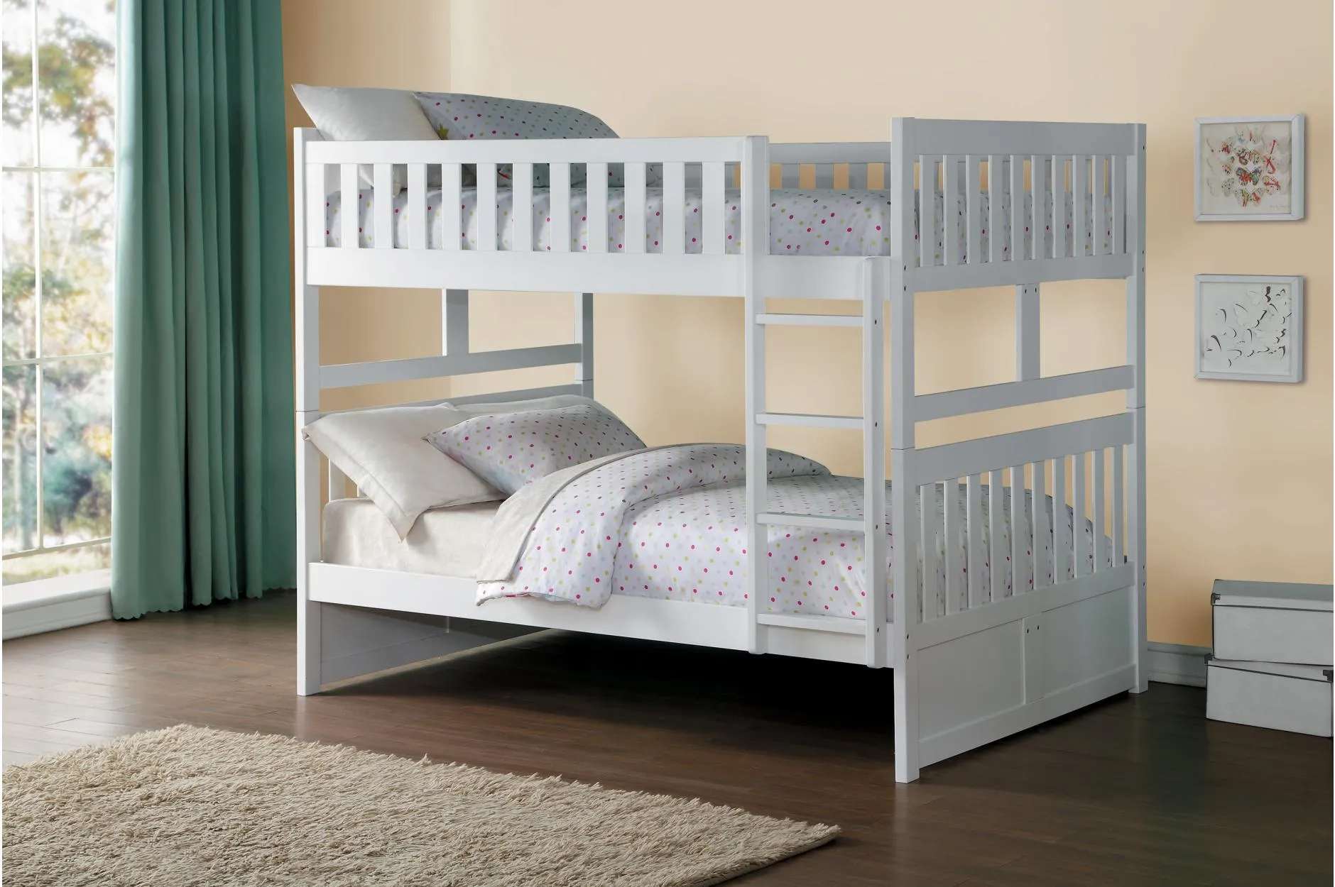 Double/Double Bunkbed with Chest and Night Stand Options