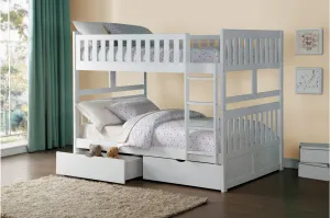 Double/Double Bunkbed with Chest and Night Stand Options