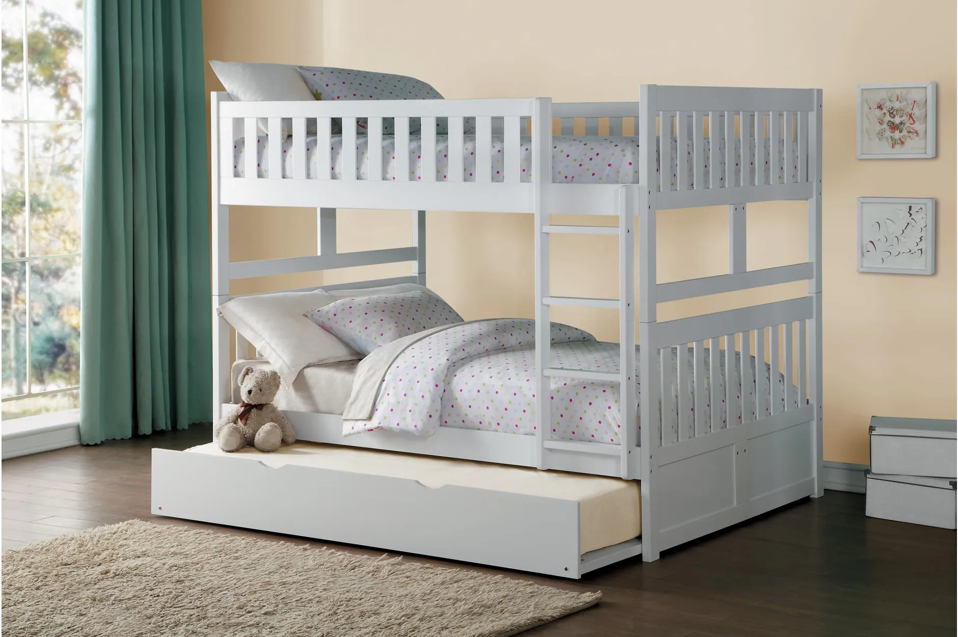 Double/Double Bunkbed with Chest and Night Stand Options