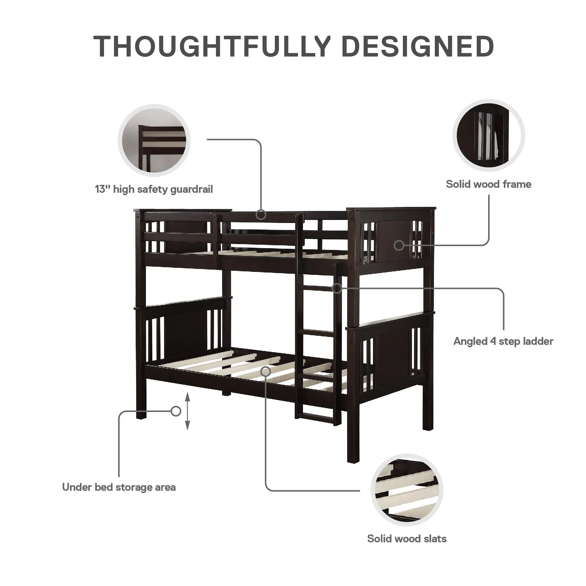 Dylan Wood Bunk Bed