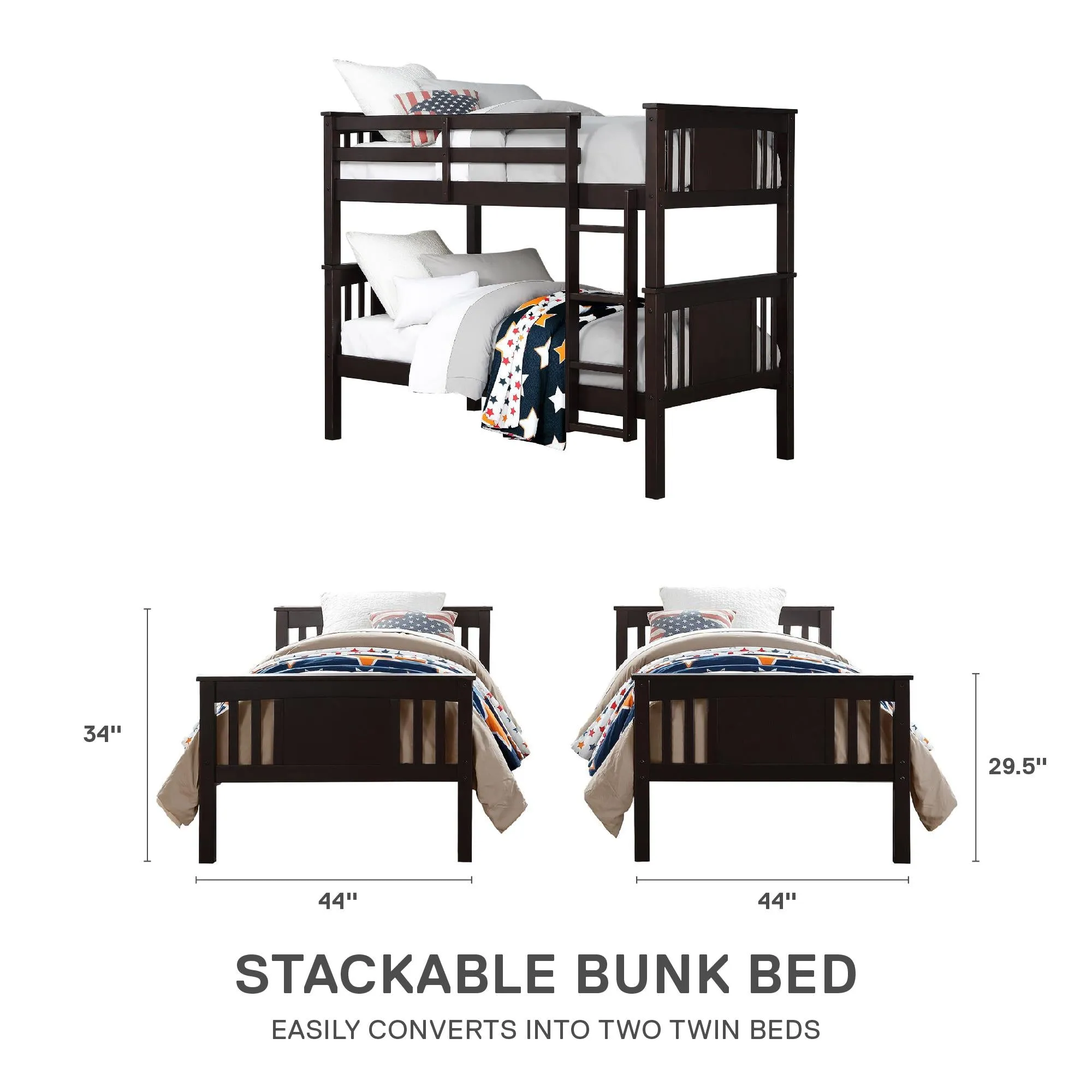 Dylan Wood Bunk Bed