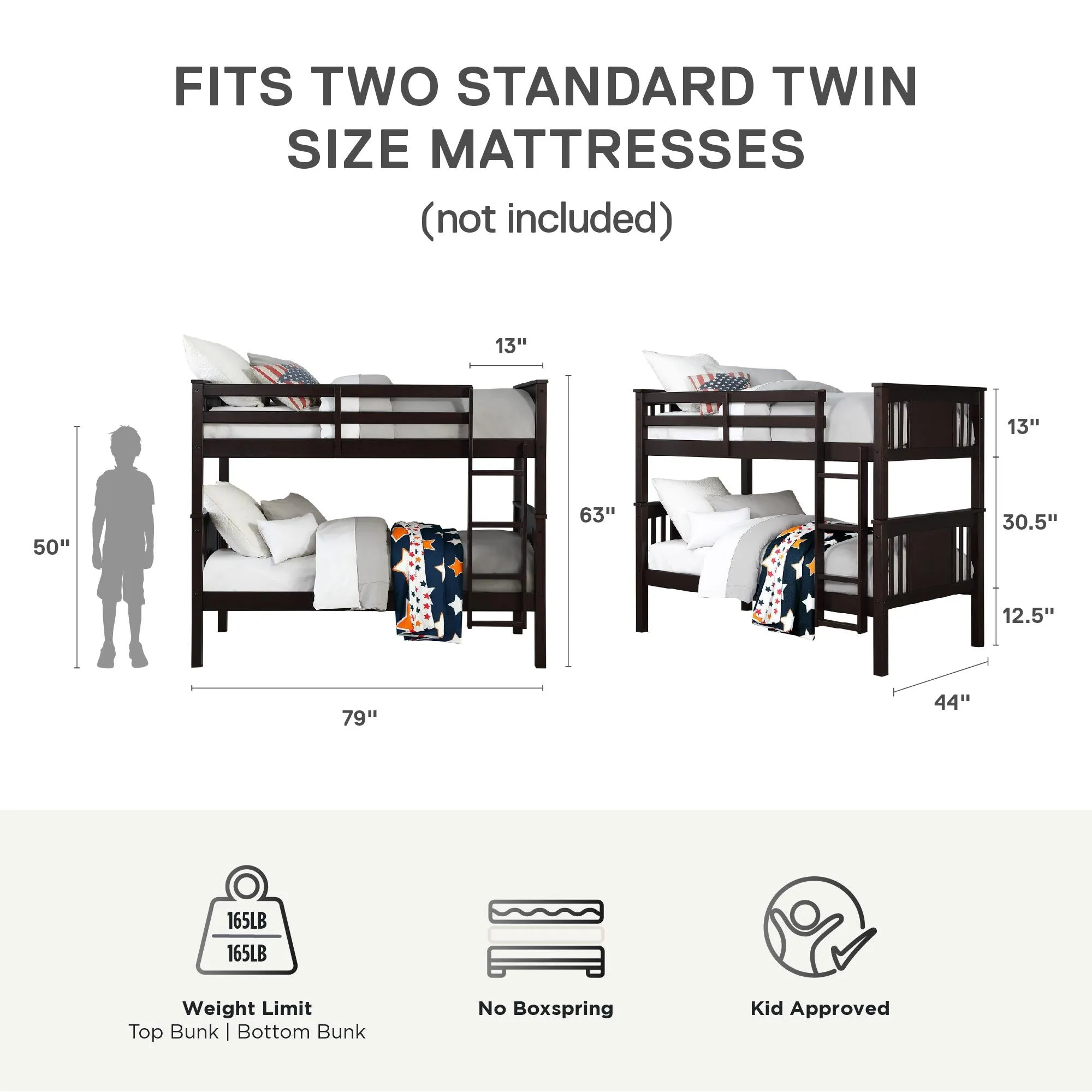 Dylan Wood Bunk Bed