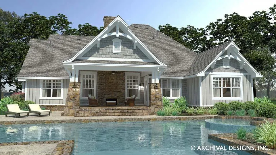 Elegant 3-Bedroom, 2,662 Sq Ft Home Plan with Bonus Room and Outdoor Living