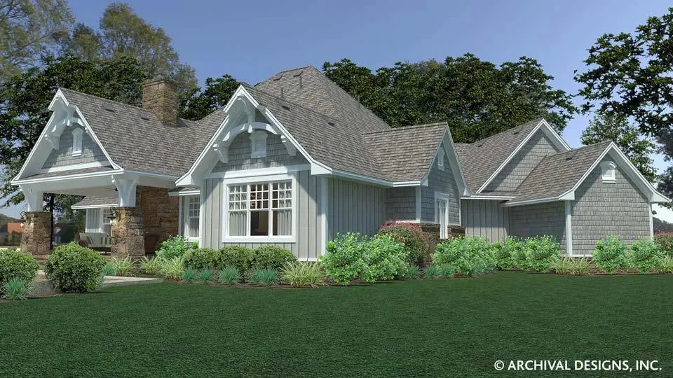 Elegant 3-Bedroom, 2,662 Sq Ft Home Plan with Bonus Room and Outdoor Living