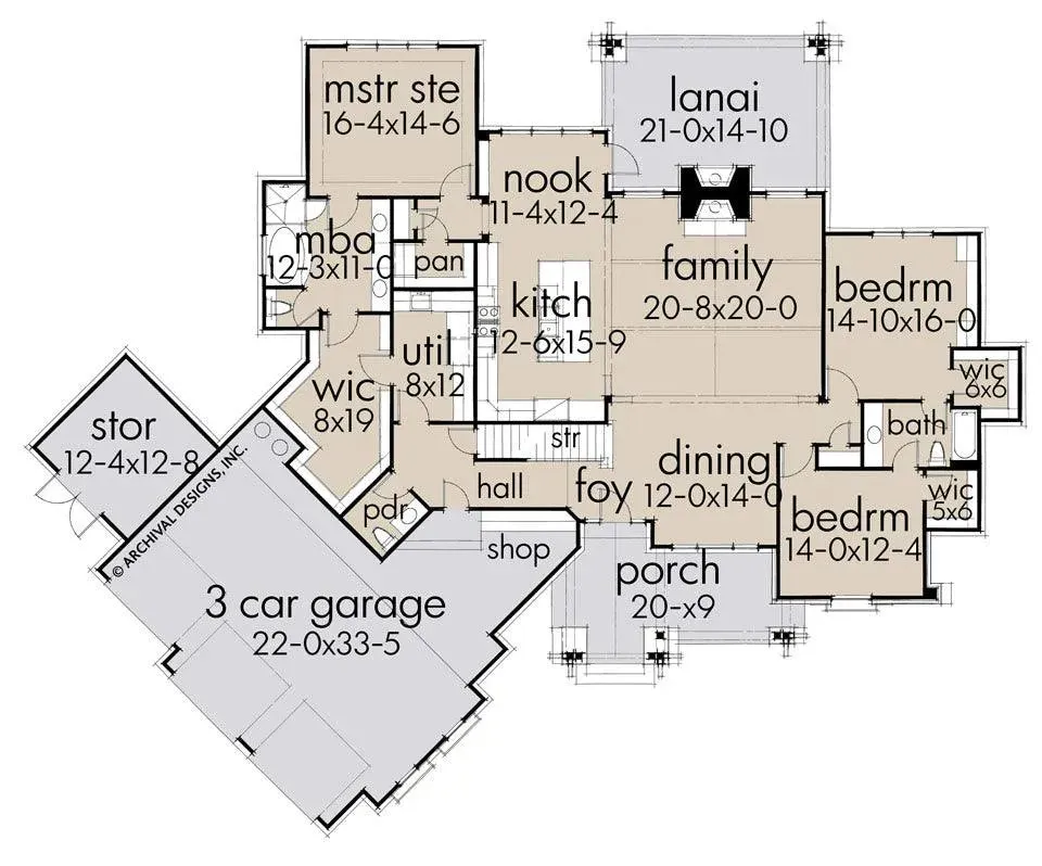 Elegant 3-Bedroom, 2,662 Sq Ft Home Plan with Bonus Room and Outdoor Living