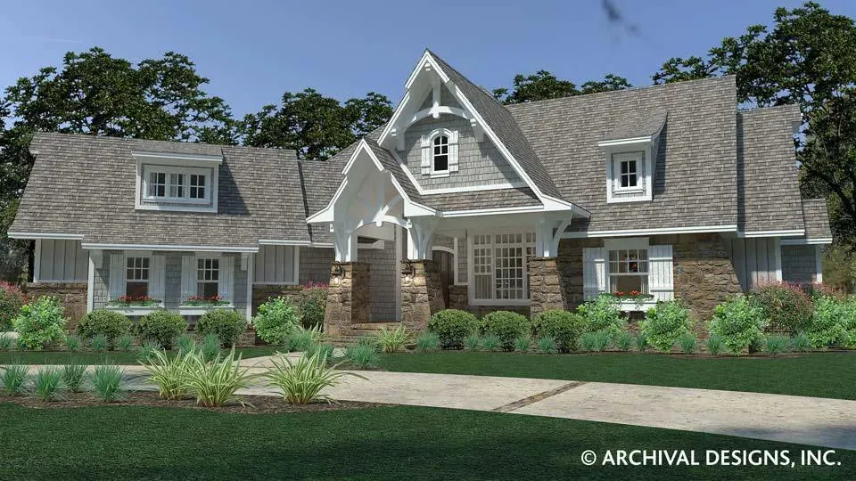 Elegant 3-Bedroom, 2,662 Sq Ft Home Plan with Bonus Room and Outdoor Living