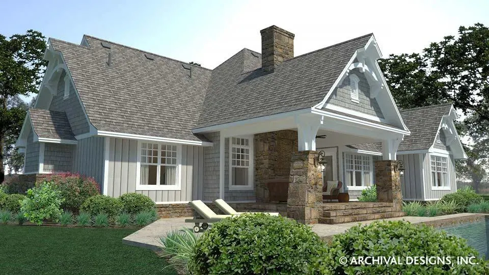 Elegant 3-Bedroom, 2,662 Sq Ft Home Plan with Bonus Room and Outdoor Living