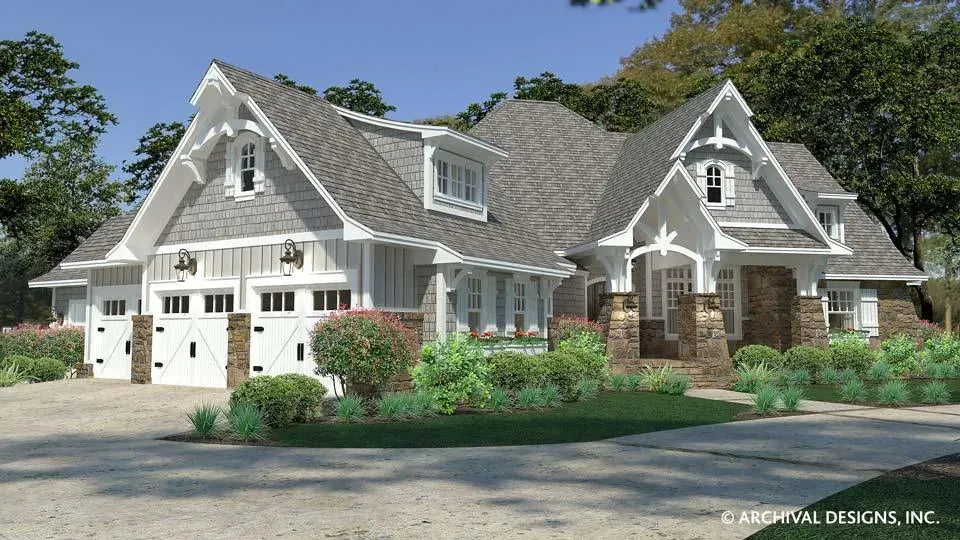 Elegant 3-Bedroom, 2,662 Sq Ft Home Plan with Bonus Room and Outdoor Living