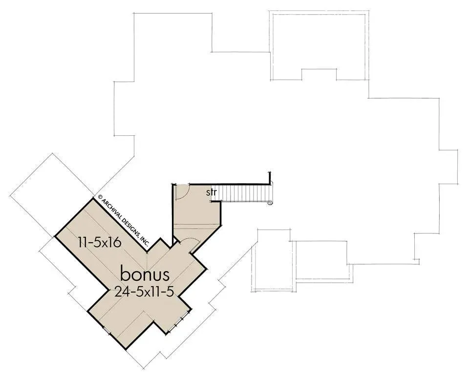 Elegant 3-Bedroom, 2,662 Sq Ft Home Plan with Bonus Room and Outdoor Living