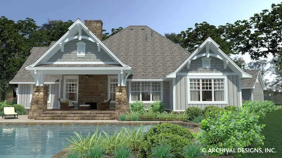 Elegant 3-Bedroom, 2,662 Sq Ft Home Plan with Bonus Room and Outdoor Living