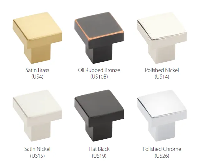 Emtek - Modern Rectangular Collection - Hunter Cabinet Knob