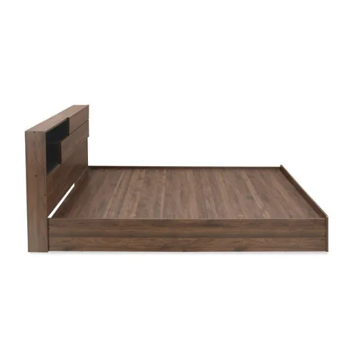 Engineered Wood Stylish Modern Style Queen Size Bed with Designer