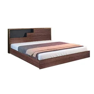 Engineered Wood Stylish Modern Style Queen Size Bed with Designer