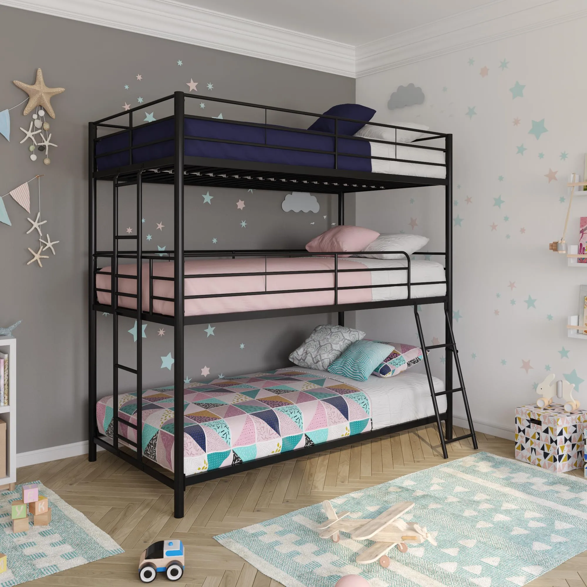 Everleigh Triple Metal Bunk Bed