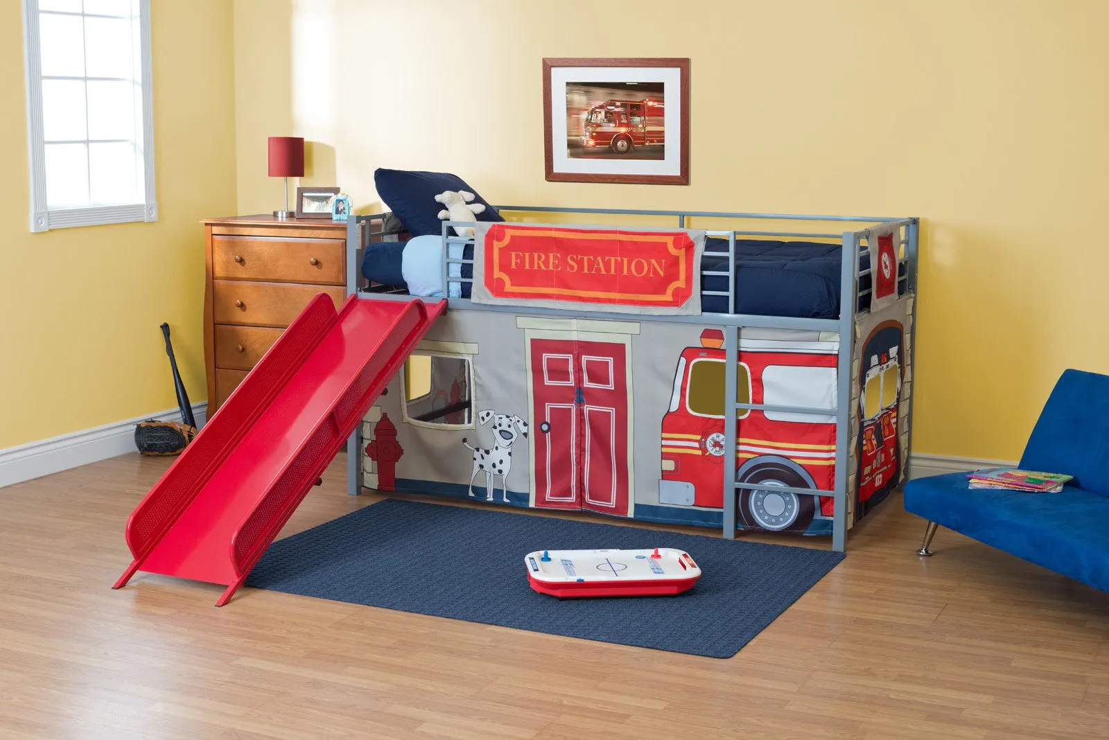 Fire Department Curtain Set for Junior Loft Bed