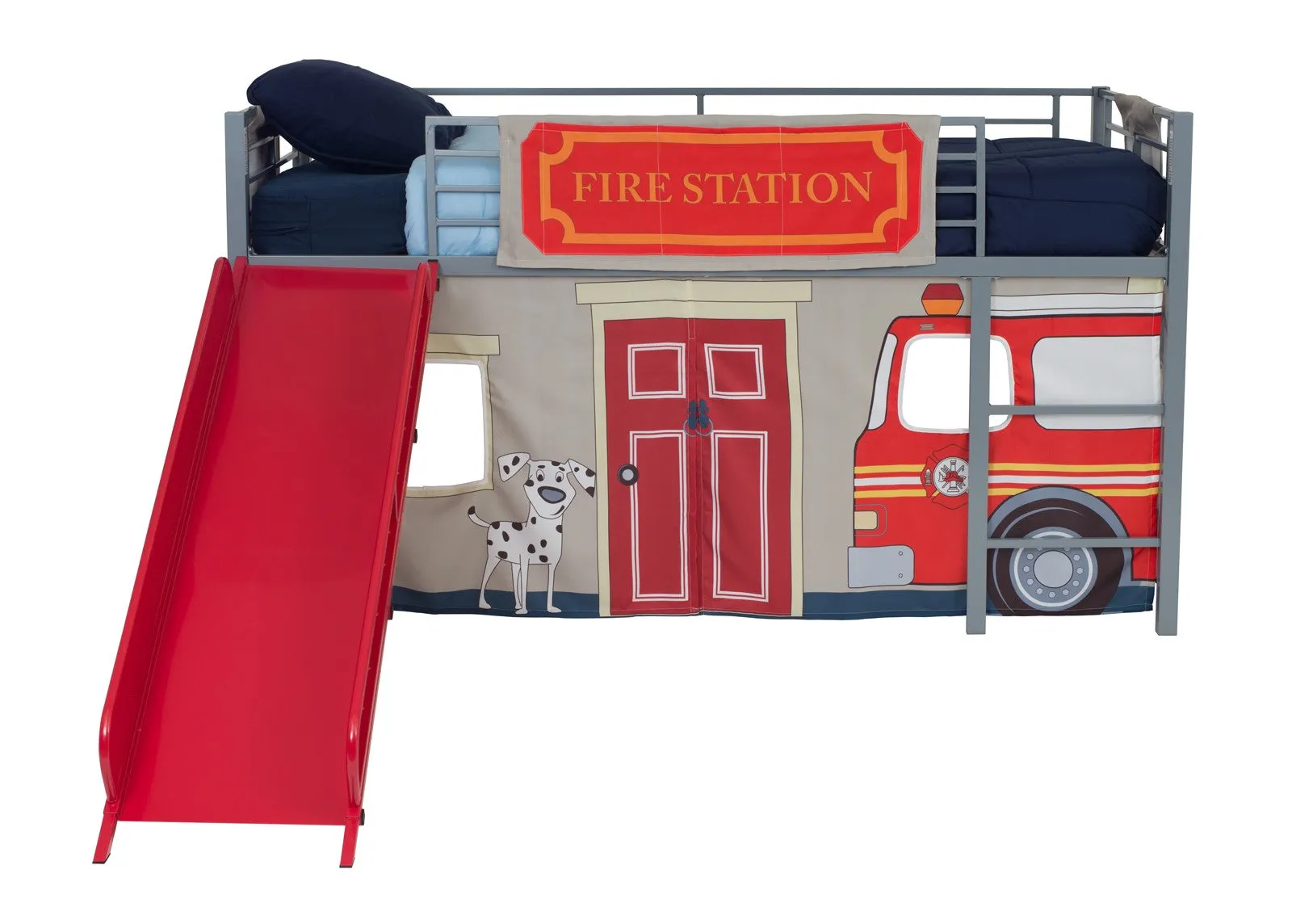 Fire Department Curtain Set for Junior Loft Bed