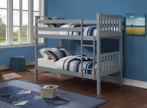 Grey Wooden Splitable Bunk Bed