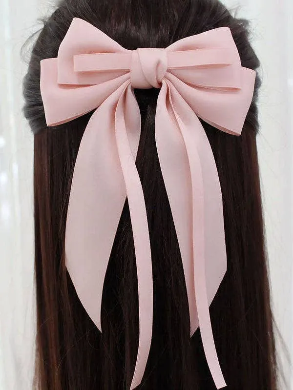 Hair bow: Baby Pink / One size