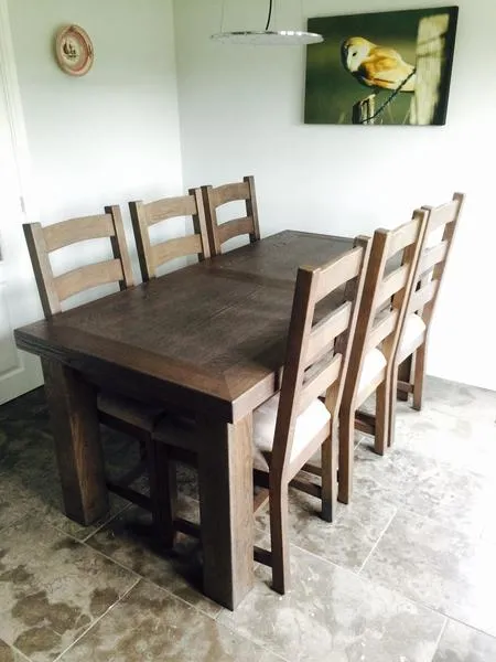 Hampton Oak Extending Dining Table