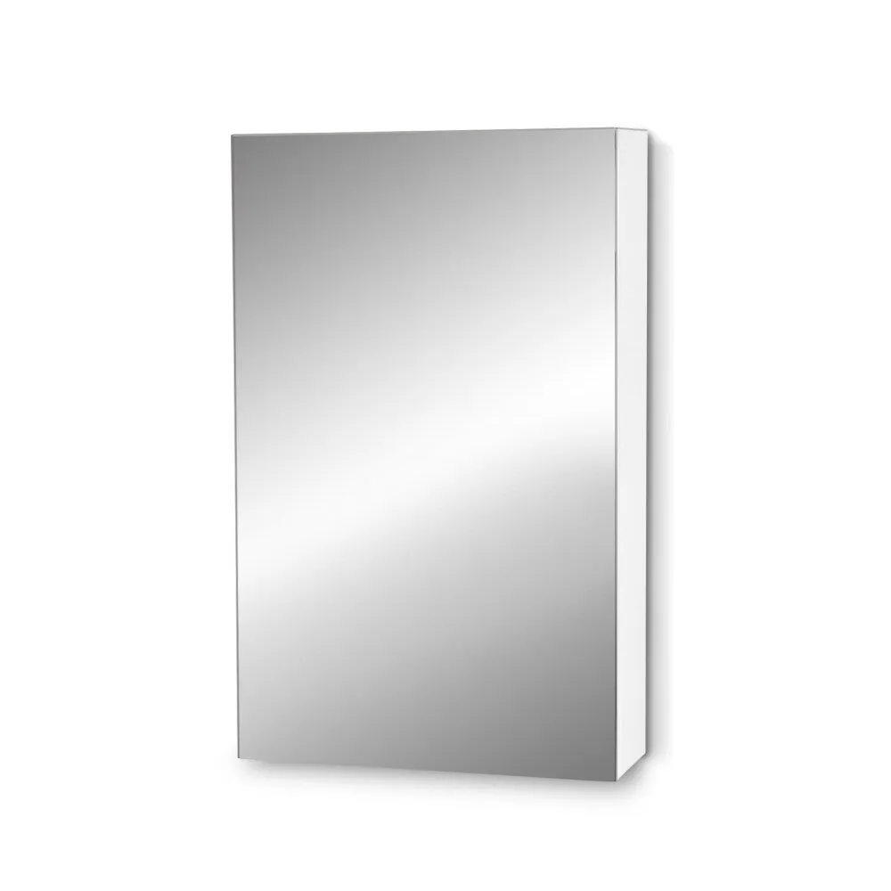 High Gloss Bathroom Mirror Cabinet, White, 450x720mm, Cefito