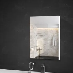 High Gloss Bathroom Mirror Cabinet, White, 450x720mm, Cefito