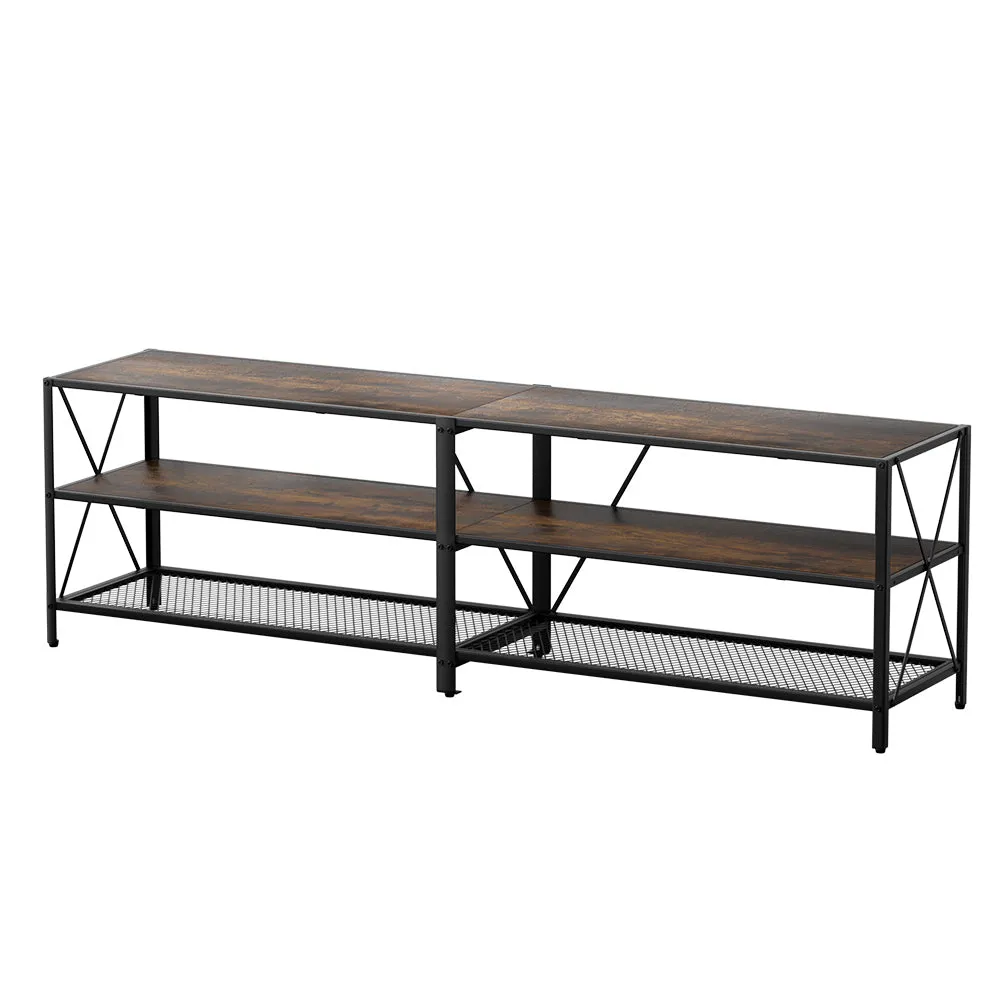 Industrial TV Stand 3-tier Storage Shelves - Artiss