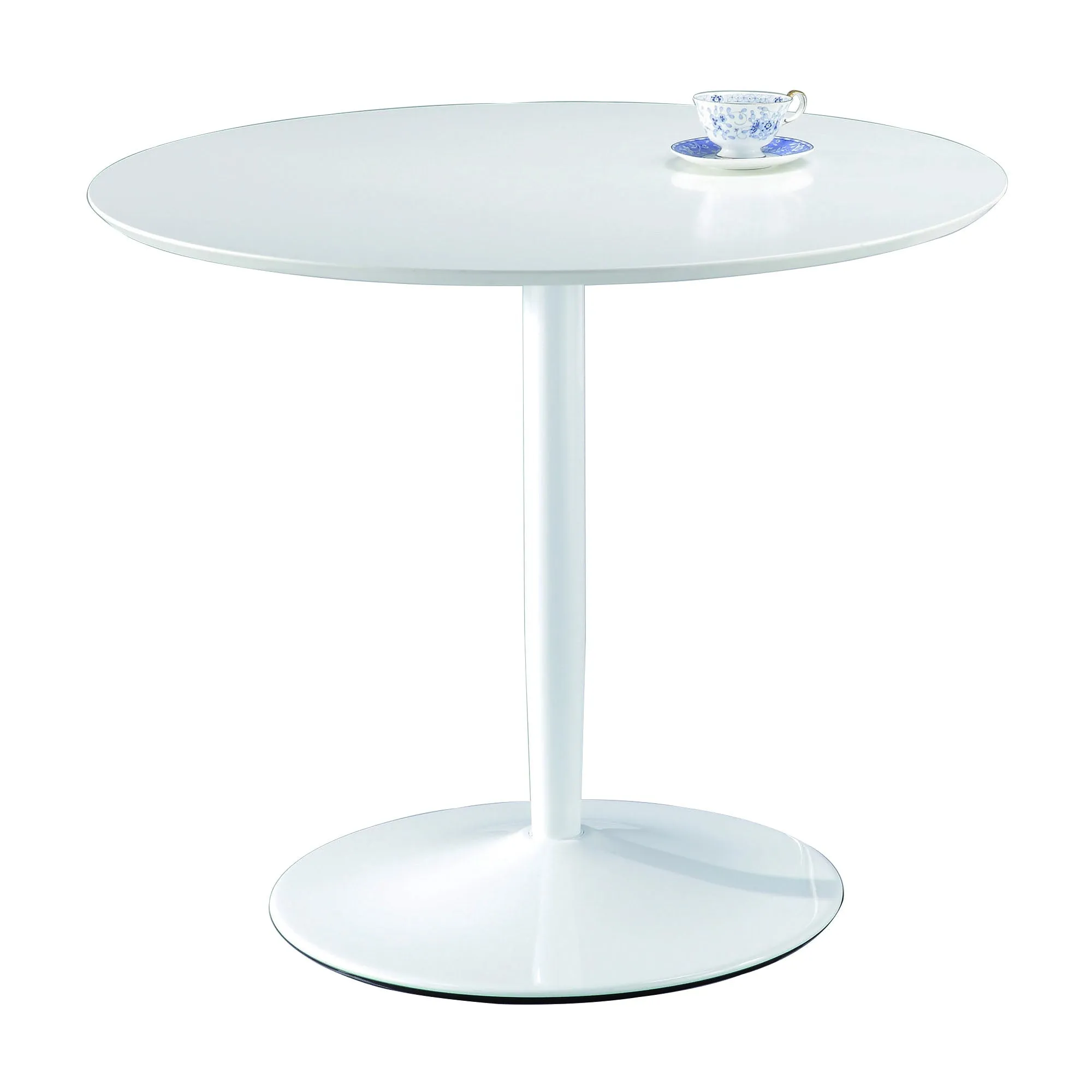 Jakob 4 Seater Round Dining Table- White (Table Only)