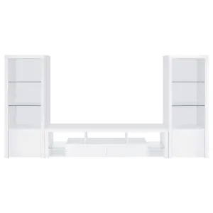 Jude - 3 Piece TV Entertainment Center - White High Gloss