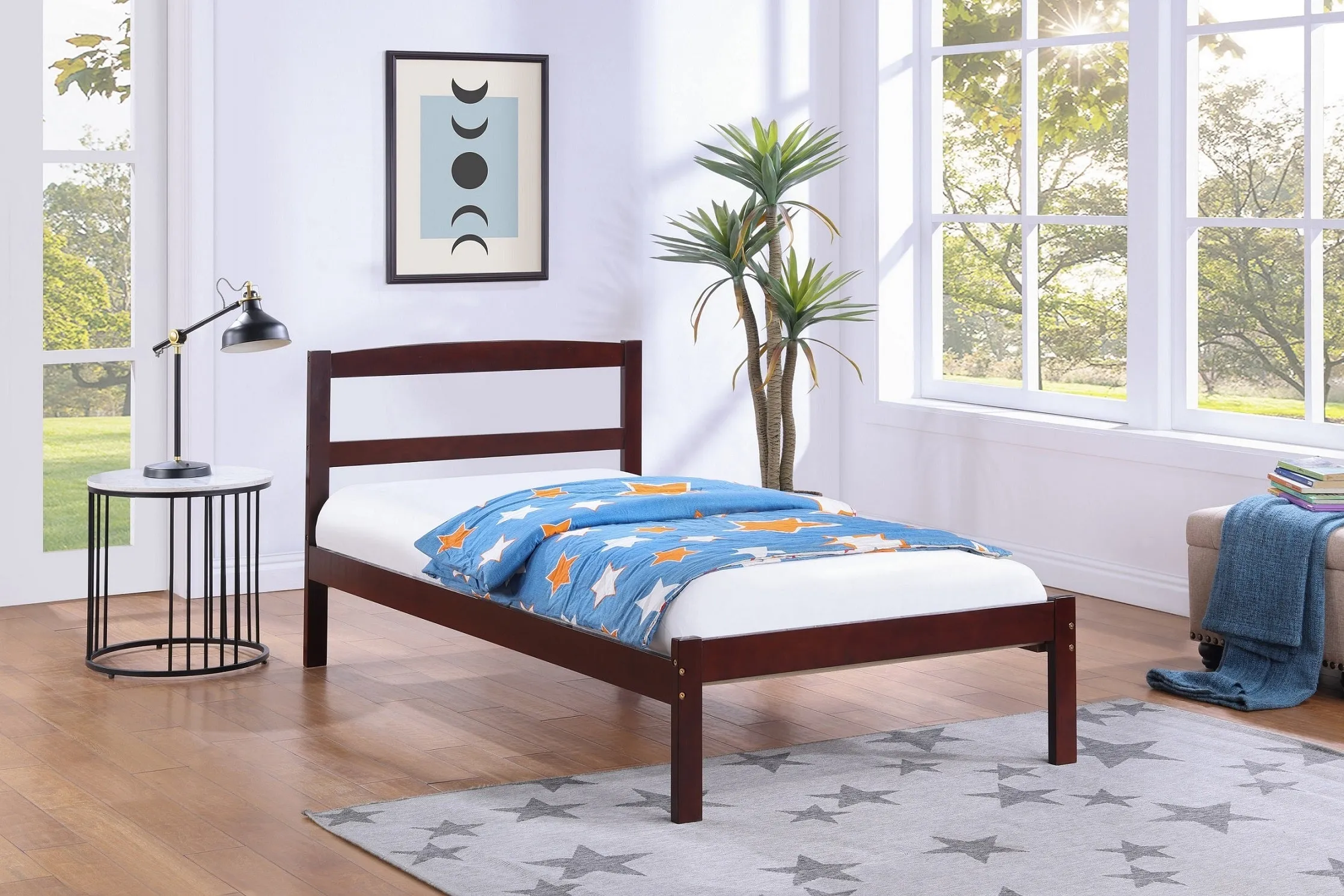 KidScape All-in-One Platform Bed - Espresso