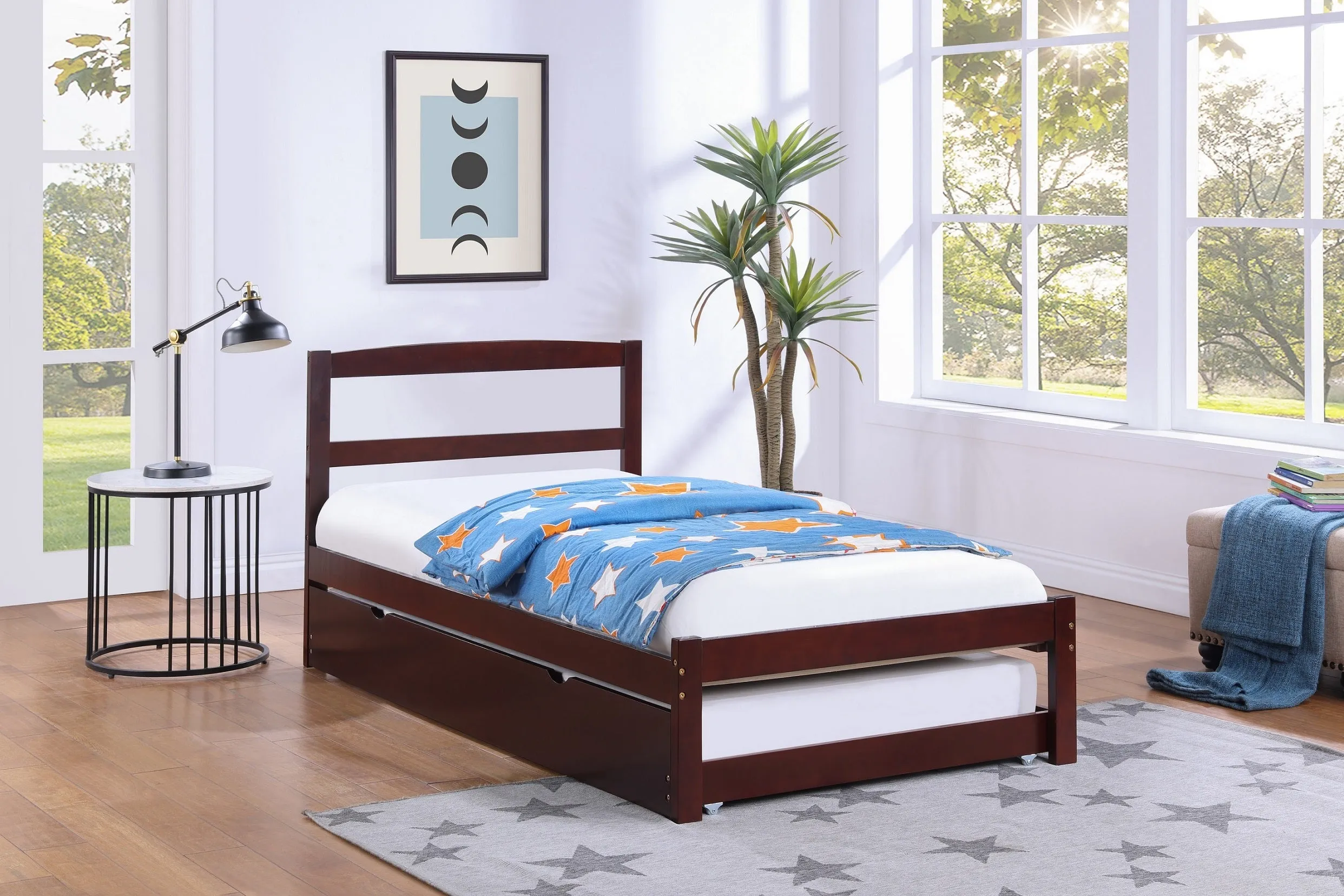 KidScape All-in-One Platform Bed - Espresso