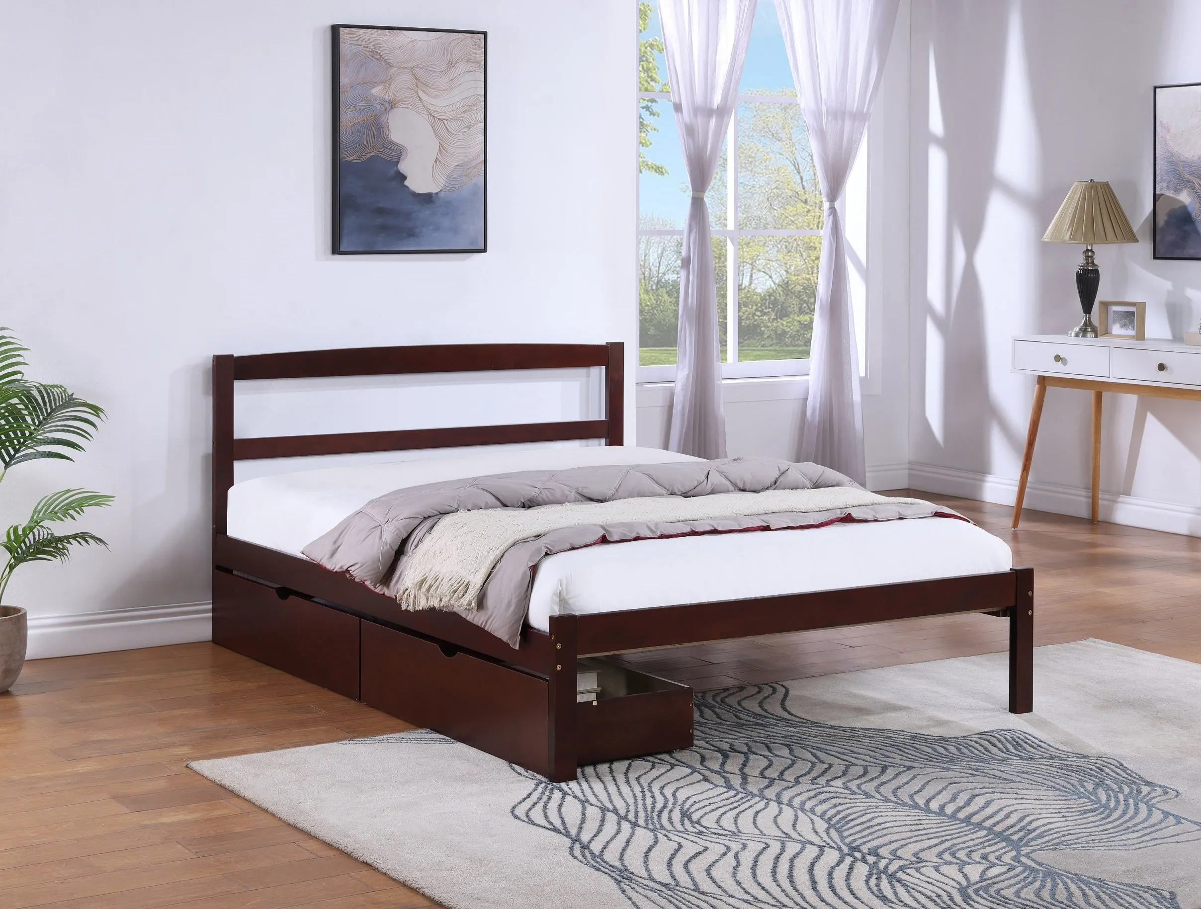 KidScape All-in-One Platform Bed - Espresso