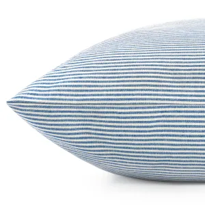 Lake Blue Stripe Dog Bed