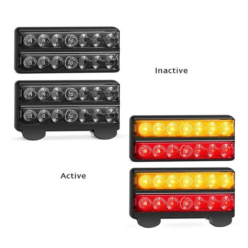 LED Autolamps 207BBARLP2 Set of Fully Submersible IP67 Rated 12V LED Boat Trailer Lamps