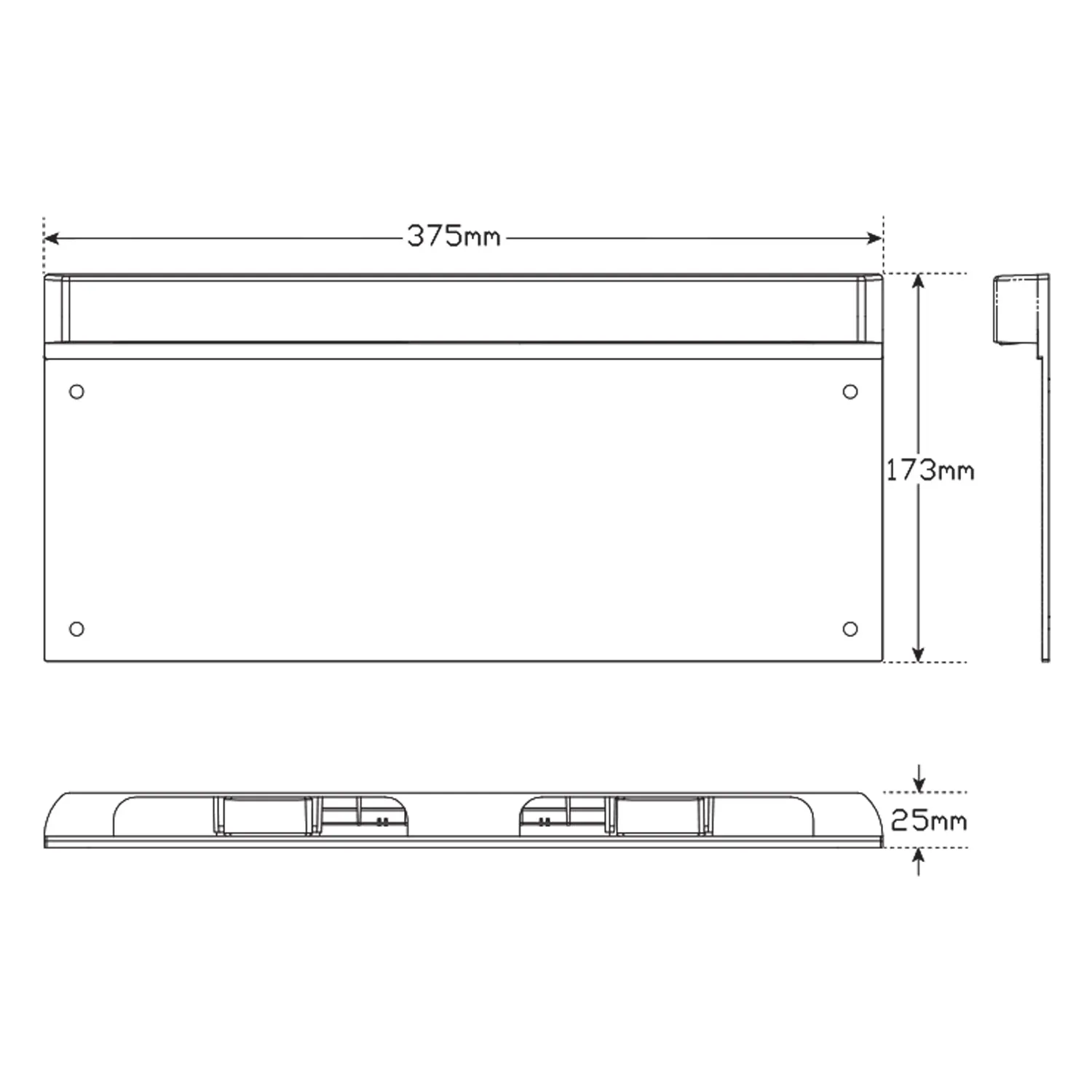 LED Autolamps LP1 LED Licence Plate Frame with Inbuilt LED Licence Lamps