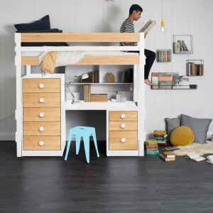 Loft Bed Bench-Desk Space Saver