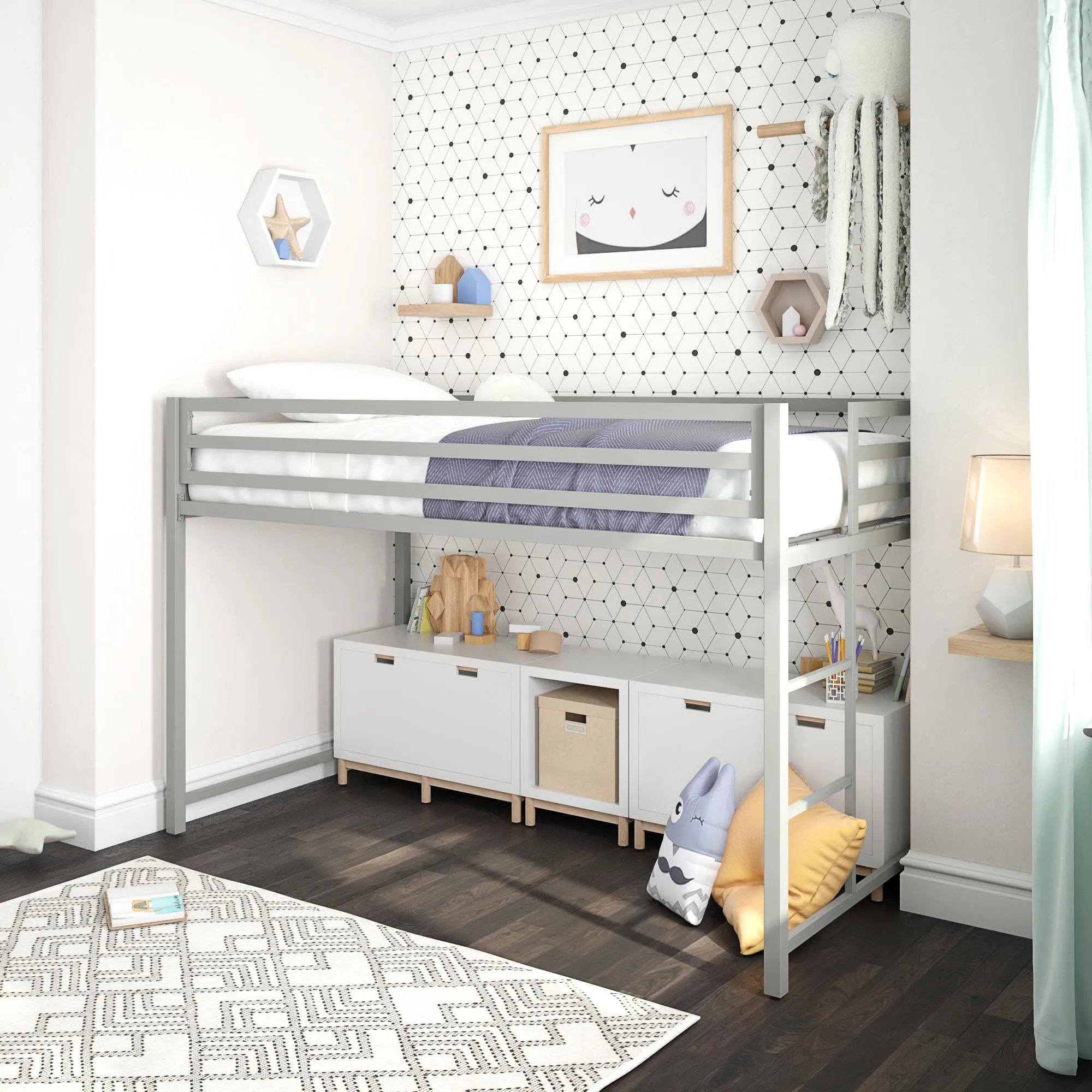 Miles Metal Jnior Loft Bed