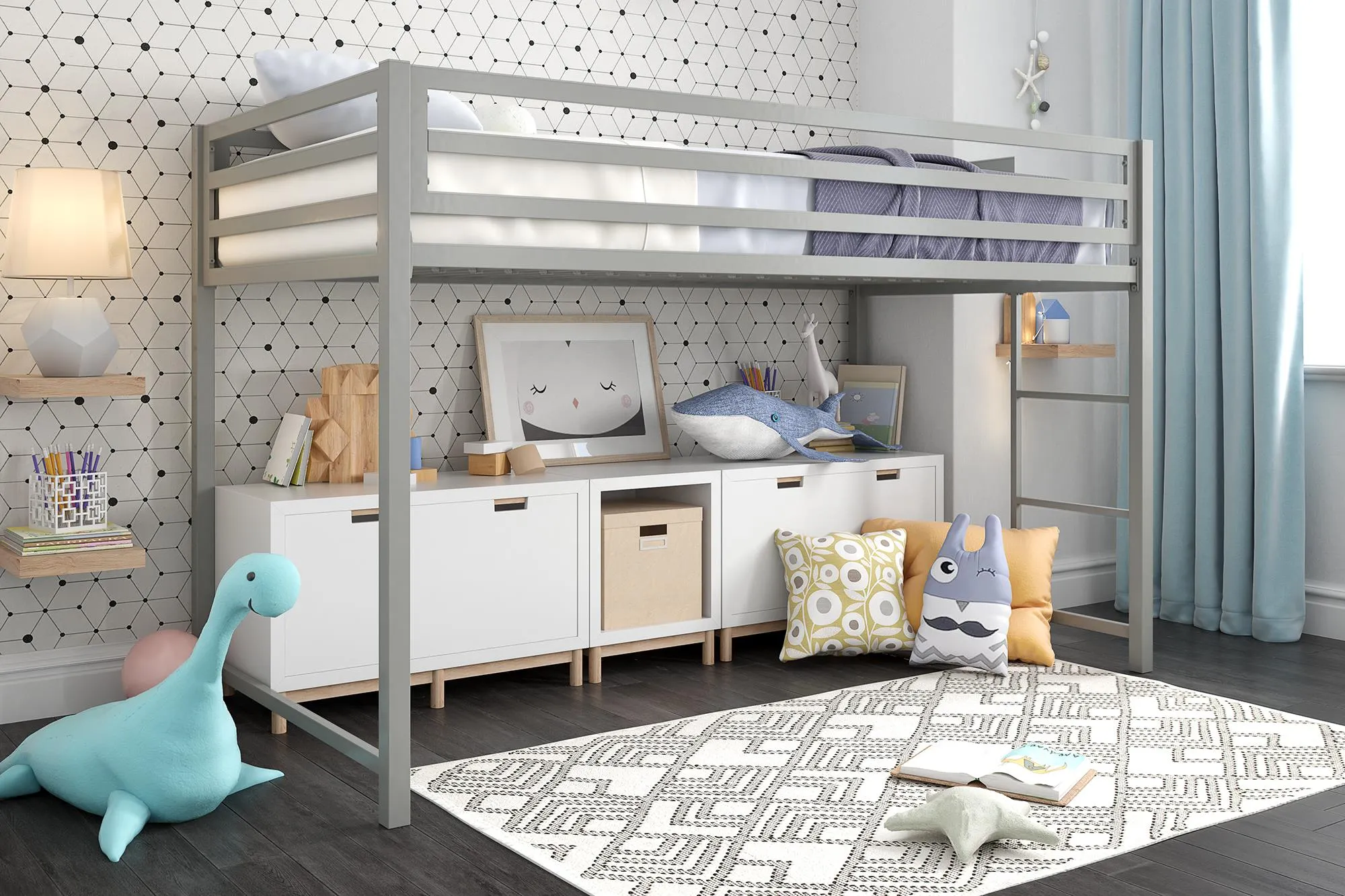 Miles Metal Jnior Loft Bed