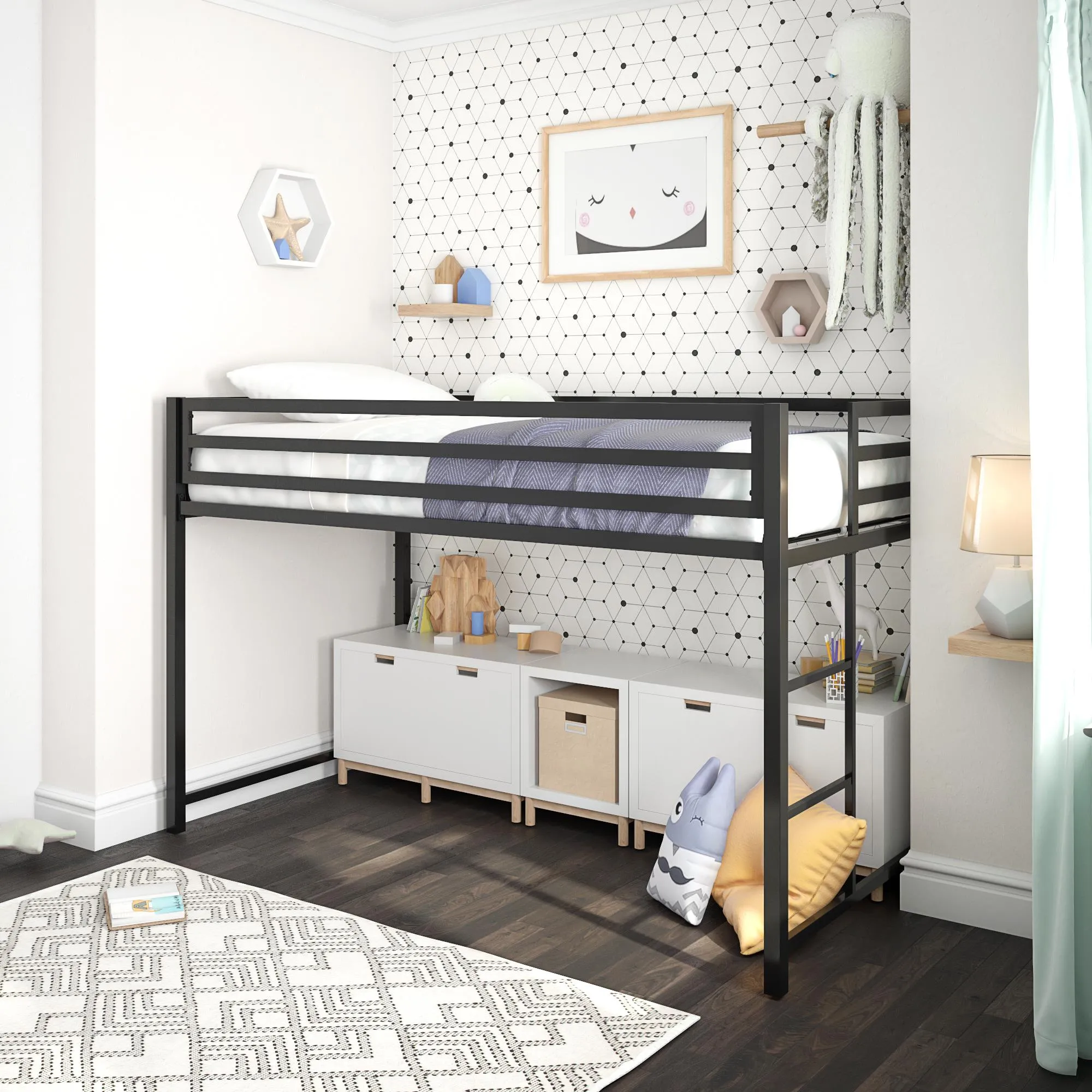 Miles Metal Jnior Loft Bed