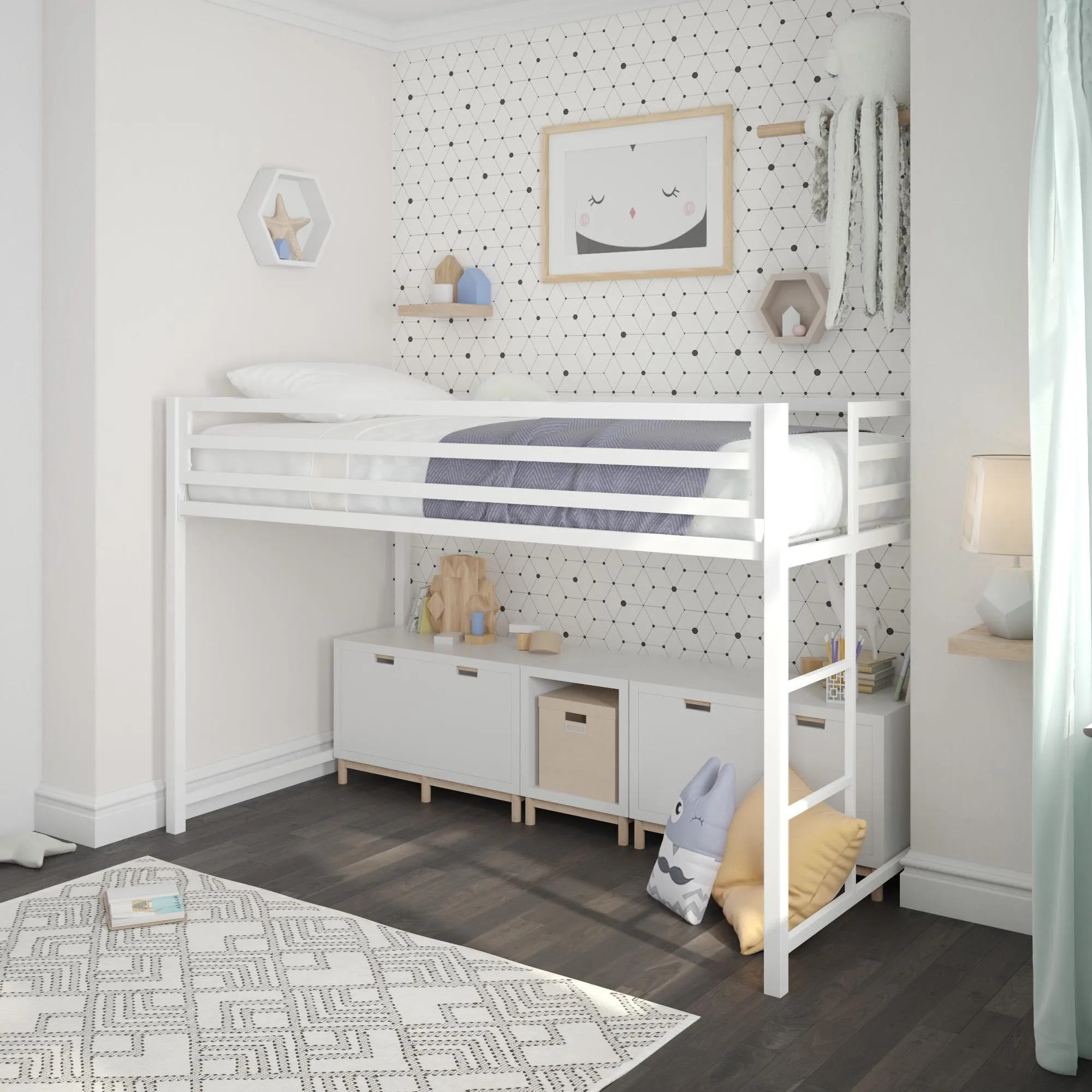 Miles Metal Jnior Loft Bed