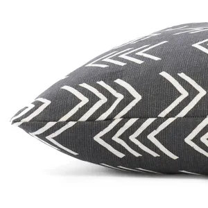 Modern Mud Cloth Black Dog Bed