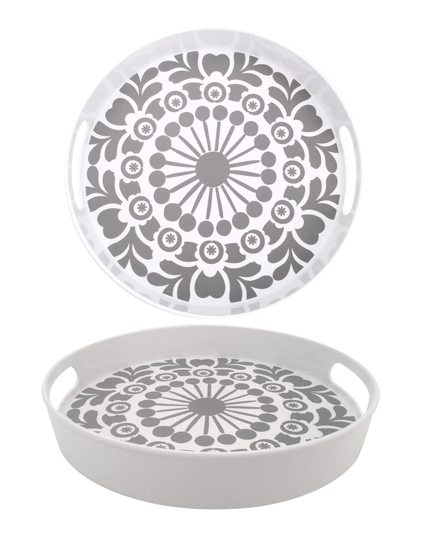 Mosaic Round Rimmed Lazy Susan - 11"