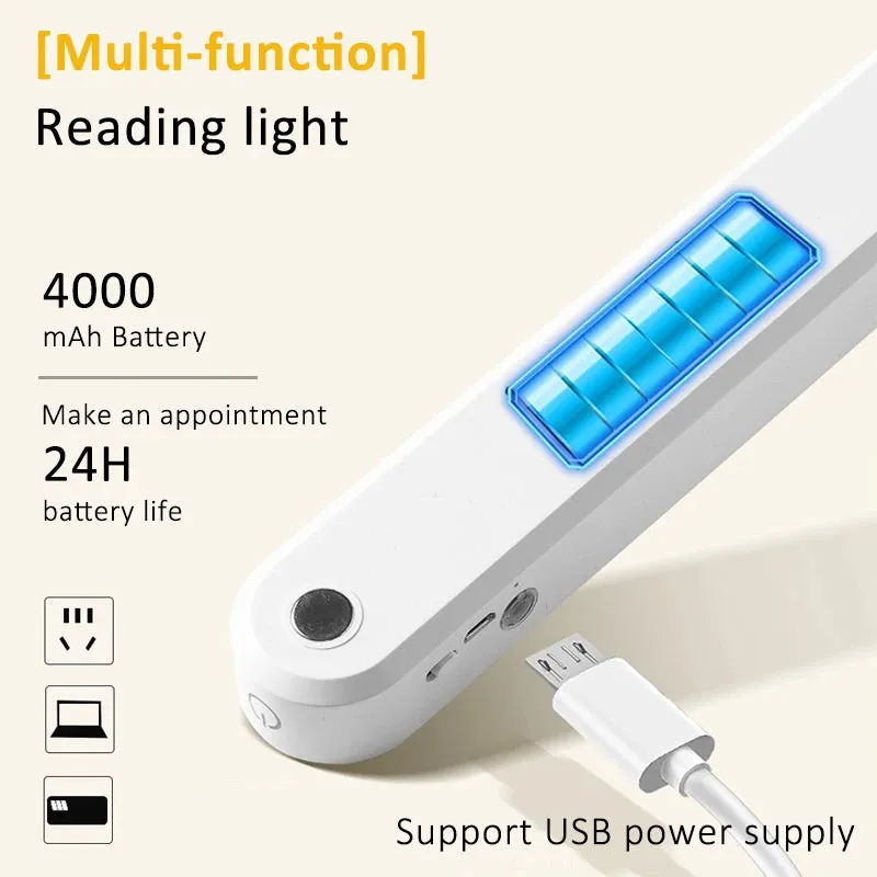 OEM Factory Price Desk Lamp Hanging Magnetic LED USB Rechargeable Night Light Bedroom Kitchen Cabinet Bedside LED Closet Light