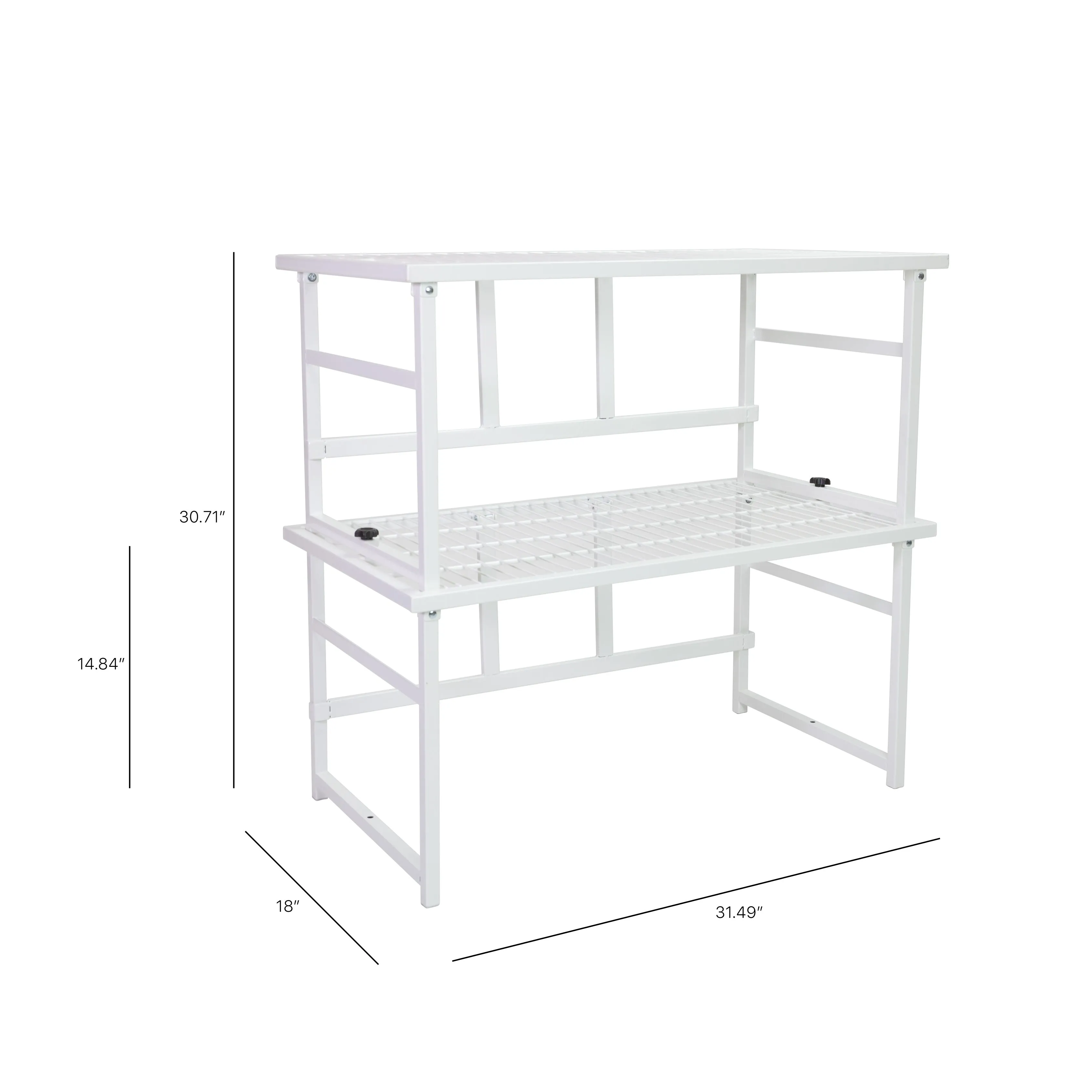 Origami R1 Series: Stackable & Foldable Storage Rack - (2-Pack)