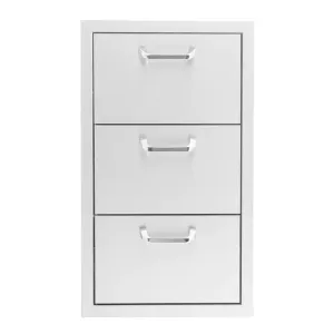 PCM 260 Series 16" Stainless Steel Triple Access Drawer