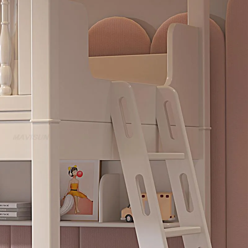 Pink Children Beds with Guardrail