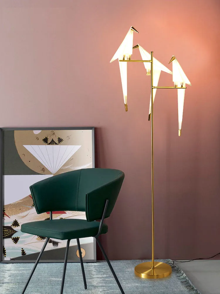 Polly Origami Bird Floor Lamp