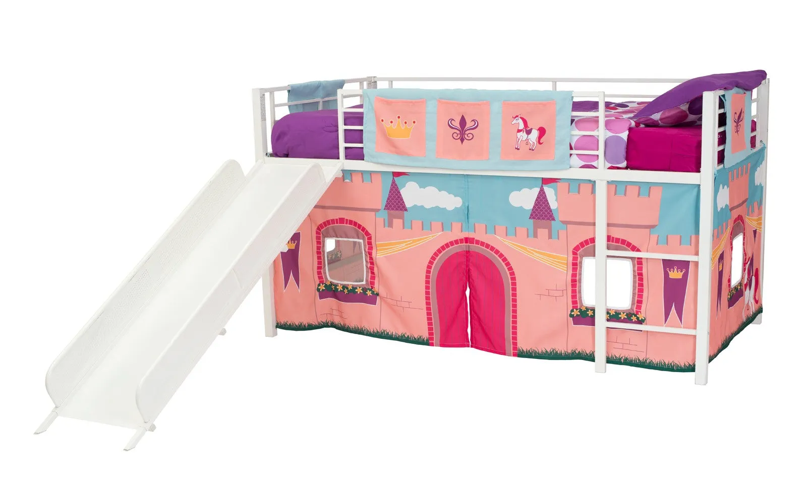 Princess Castle Curtain Set for Junior Loft Bed