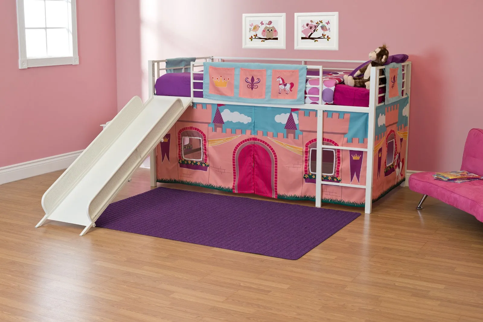 Princess Castle Curtain Set for Junior Loft Bed