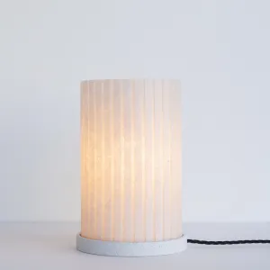 "Rian" Fluted Table Lamp - Jesmonite