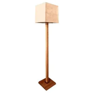 San Rafael Floor Lamp Shown in Cherry and Walnut with Fabric Shade by Franz GT Kessler Designs